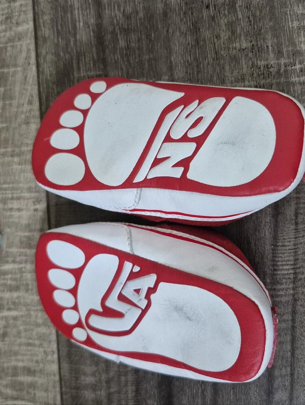 Like New VANS Baby Crib Shoes Red Size 4